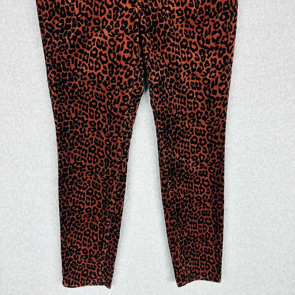 Loft Womans Sz 8 29 Cords Corduroy Pants Curvy High Waist Skinny‎ Stretch Brown - Picture 9 of 9